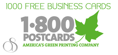 Win 1000 Free Business Cards From 1800PostCards.com