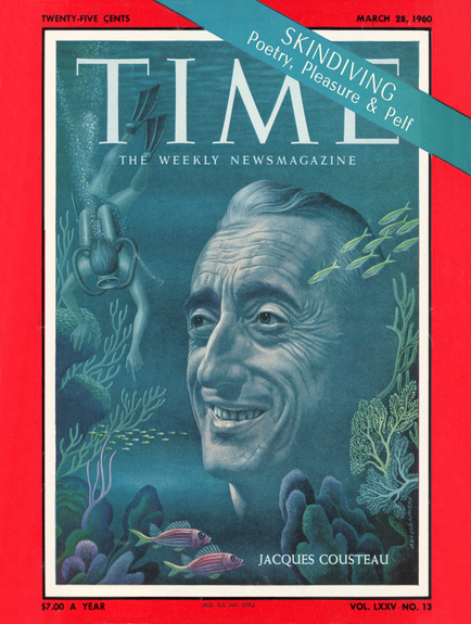 Jacques Cousteau - Mar. 28, 1960 - Time Magazine Cover
