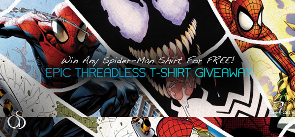 Epic Threadless T-Shirt Giveaway – Win Any Spider-Man Shirt For FREE!