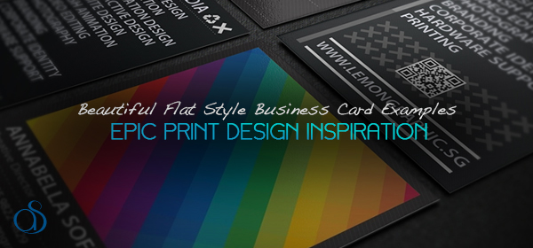 20 Flat Style Business Card Examples