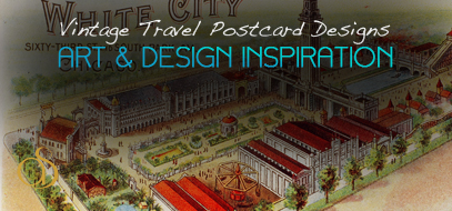 Vintage Postcard Travel Designs