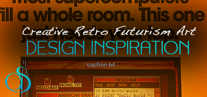 Fantastic Modern Geek Examples of Retro Futurism Design Inspiration in 100+ Print Ads, Posters, Products & Art