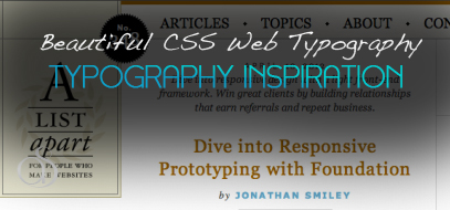 Beautiful CSS Typography Examples One Must See