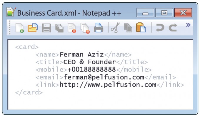 Business Card Templates For Software Developer