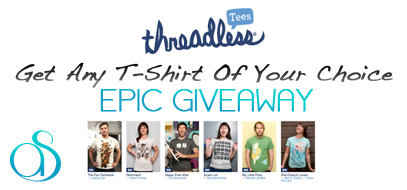 WINNER ANNOUNCED! Epic T-Shirt Giveaway – Win Any Shirt You Want From Threadless.com For FREE!