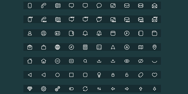 180 Minimalistic Icons for Apple’s New iOS 8