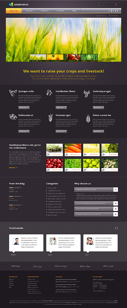 Agriculture WordPress Theme