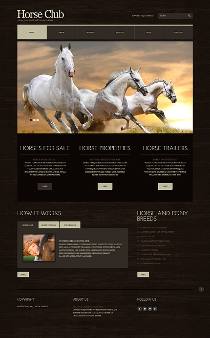 Horse Responsive WordPress Theme