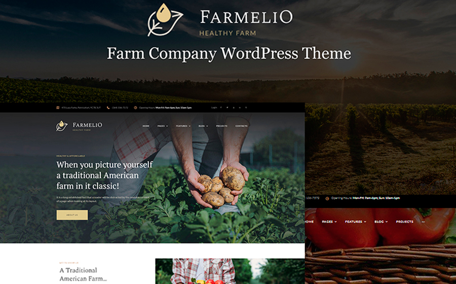Farmelio - Farm Responsive WordPress Theme