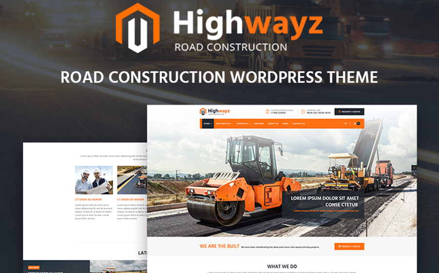 Highwayz - Road Construction WordPress Theme