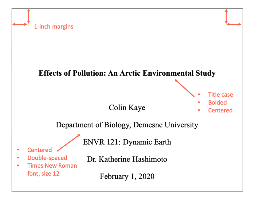 apa style research paper headings