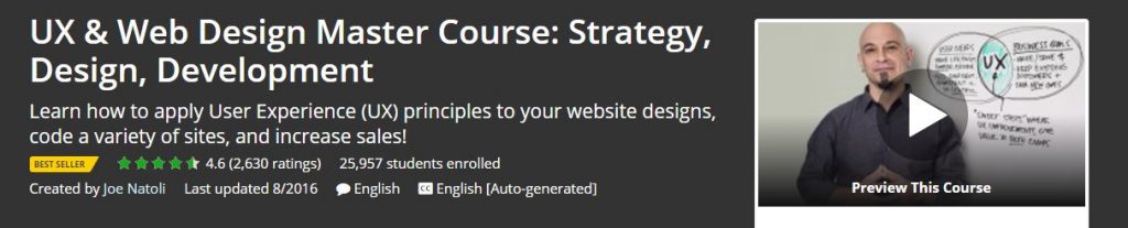 UX & Web Design Master Course Strategy Design Development