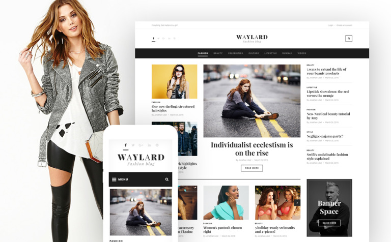 Waylard - Fashion Blog & Magazine WordPress Theme