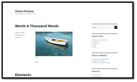 WordPress’ 2016 Theme Preview