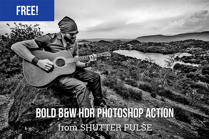 Bold Black & White Photoshop Action