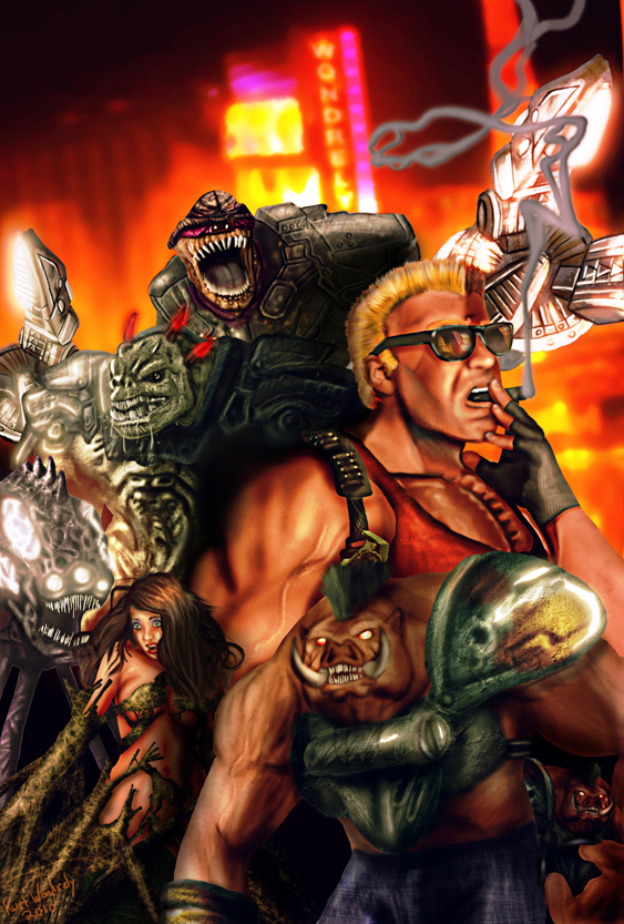 50 Epic Artwork Illustrations 3d Design Of Duke Nukem W Quotes History Tribute To A Video Game Legend