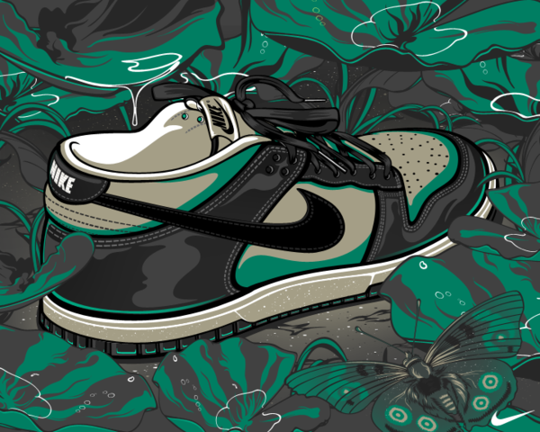 Cool shop shoe paintings