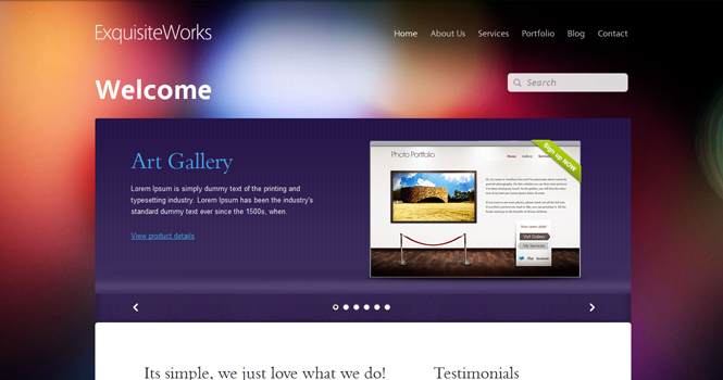 Corporate WordPress Theme - Exquisite Works