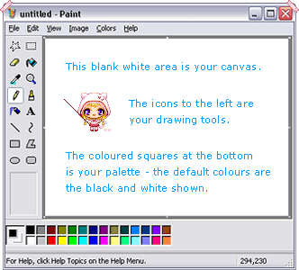 how to make a pixel art in paint