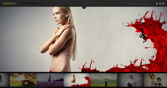 Photography WordPress Theme - PhotoArtist