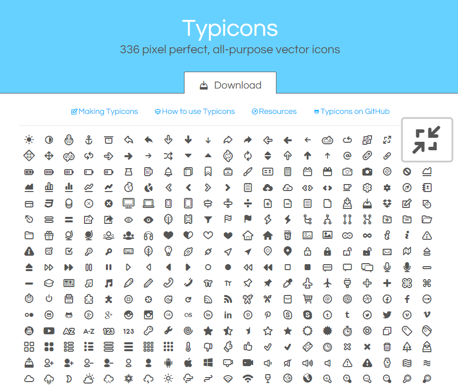 typicons-web-font-icons