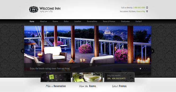 Hotel WordPress Theme - Welcome Inn