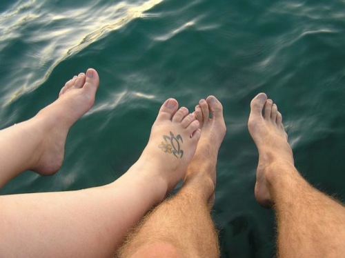 Bare feet
